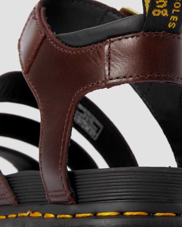 Sandalias Dr Martens Blaire Brando Cuero Gladiator Para Mujer DR9435M